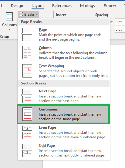 change font of line numbering for word for mac